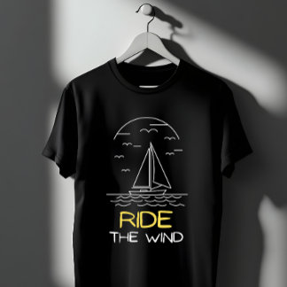 Segla med vinden segelbåt t shirt