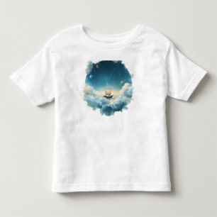 Segla på molnshavet – Surrealistisk himmelhavsillu T Shirt