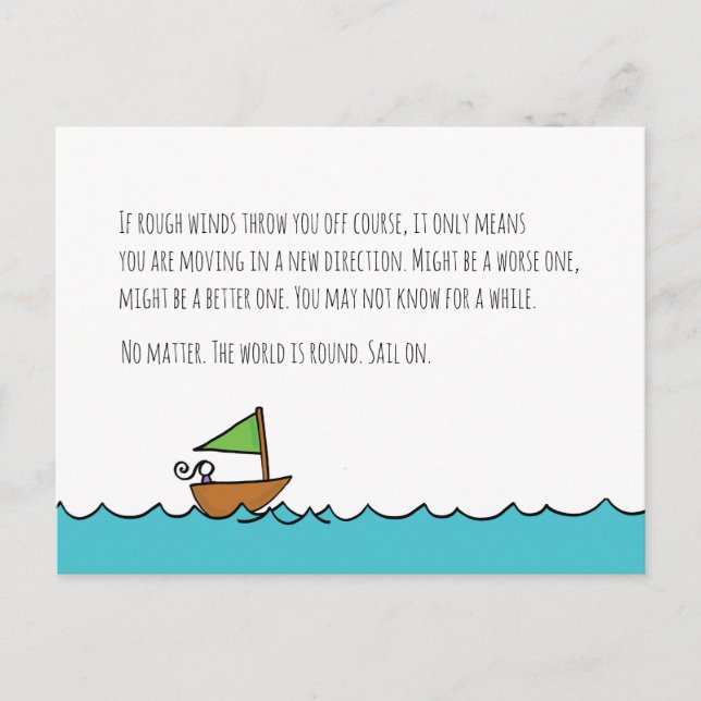 Segla på vykort (Framsida)