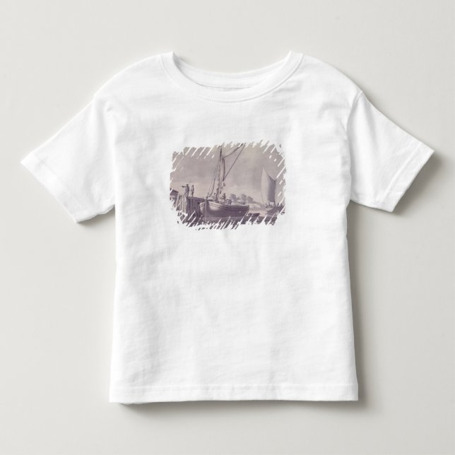 Segla pråmar som att närma sig en hamnplats t shirt (Framsida)