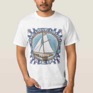 Segla segelbåt med kärlek t shirt
