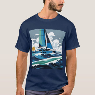 Segla Vågarna med en katamaran! T Shirt