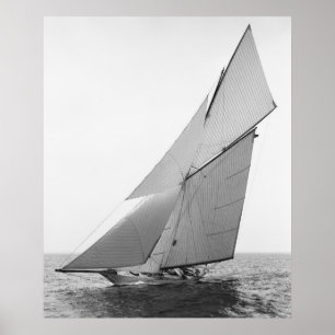 Segla yachten Gloriana, 1891 Poster