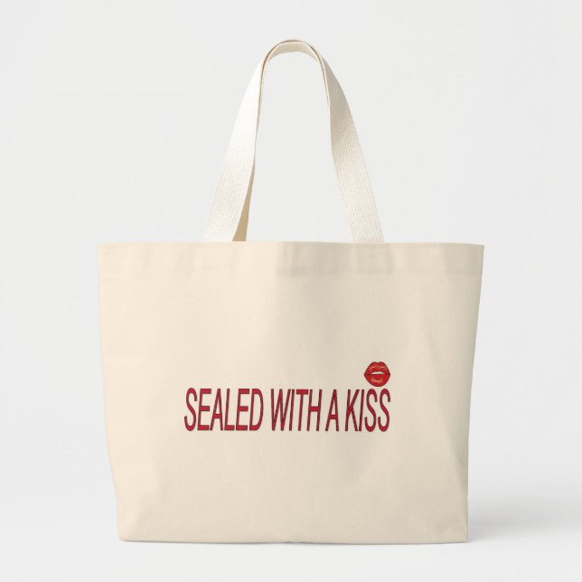 seglad med en kyss jumbo tygkasse (Framsidan)