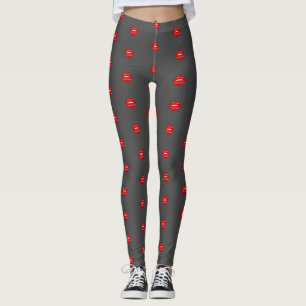 seglade med en kyss kärlek citat leggings