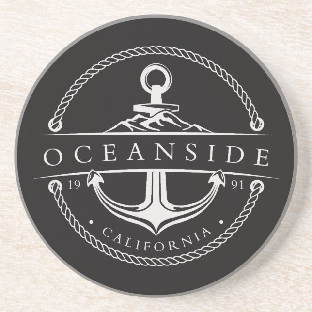 Seglande Ankar Oceanside Kalifornien 1991 Underlägg (Framsidan)