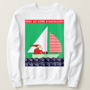 Seglande jul lång ärmad tröja