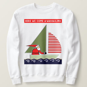 Seglande jul lång ärmad tröja