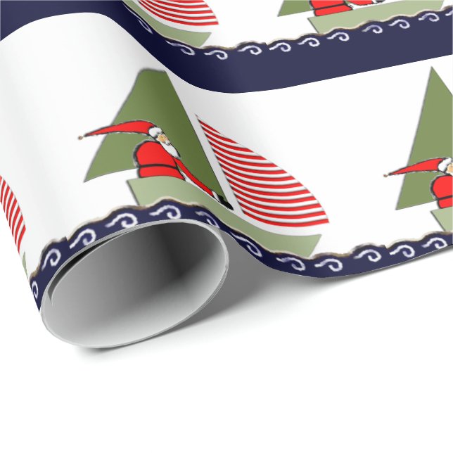 Seglande presentpapper (Rullad Hörn)