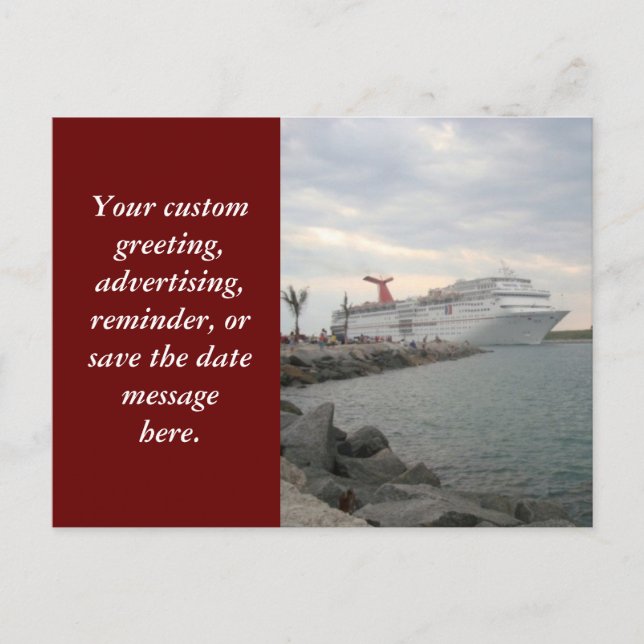 Seglar från Port Canaveral vykort (Framsida)