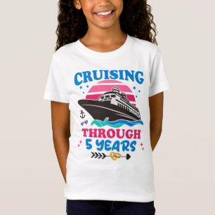 Seglar genom 5 år bröllop t shirt