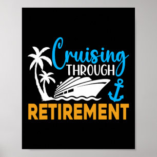 Seglar genom pensioneringen Rolig kryssning Pensio Poster