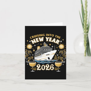 Seglar in i det nya året 2026 Familj Nyårströja Kort