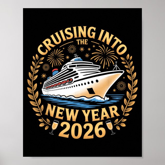 Seglar in i det nya året 2026 Gott nytt år 202 Poster (Framsidan)