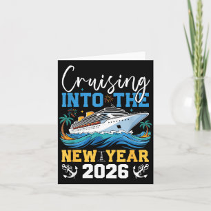 Seglar in i det nya året 2026 Matchande familje-Ho Kort