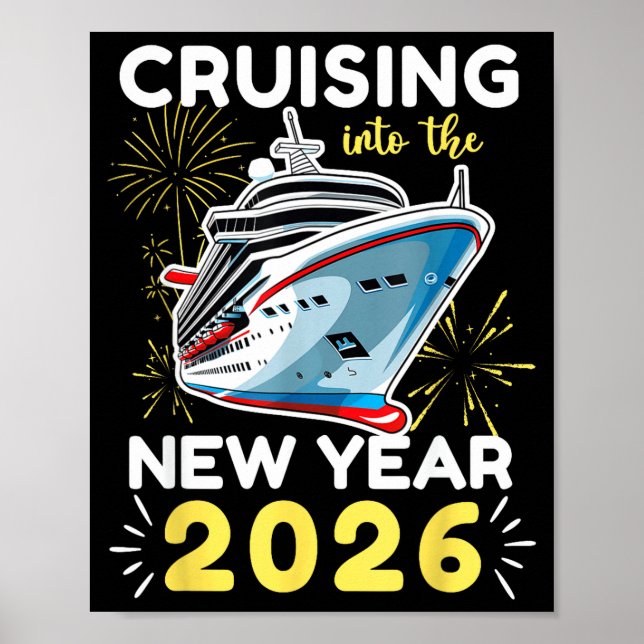 Seglar in i det nya året 2026  poster (Framsidan)