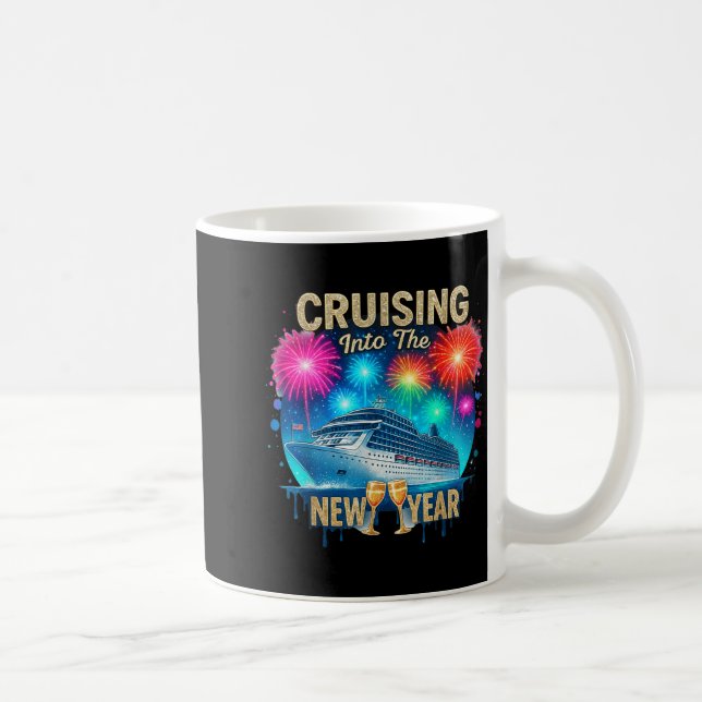 Seglar in i det nya året 2026 Solnedgångskryssning Kaffemugg (Höger)