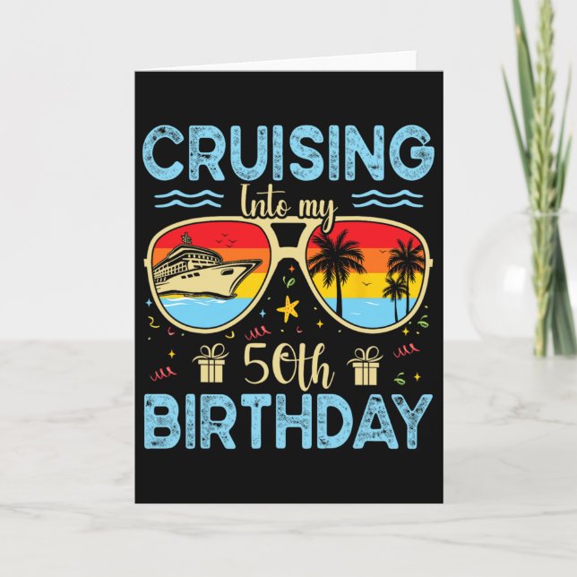 Seglar In I Min 50-årsdag - 50-årsdag Segling Kort (Framsida)