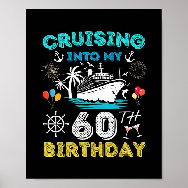 Seglar in i min 60-årsdagskryssning 60 år gammal poster (Framsidan)