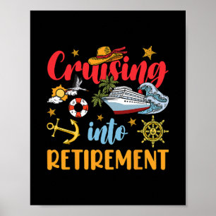 Seglar in i pensioneringen Pensionerad kryssningsf Poster