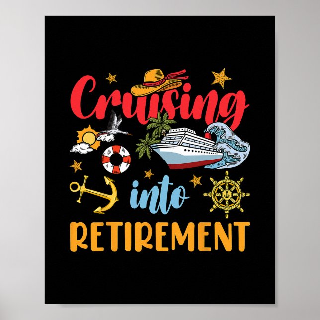Seglar in i pensioneringen Pensionerad kryssningsf Poster (Framsidan)