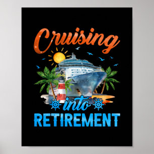 Seglar in i pensioneringen Pensionerad kryssningsf Poster