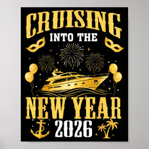 Seglar in in i det nya året 2026 Nyårsafton Familj Poster