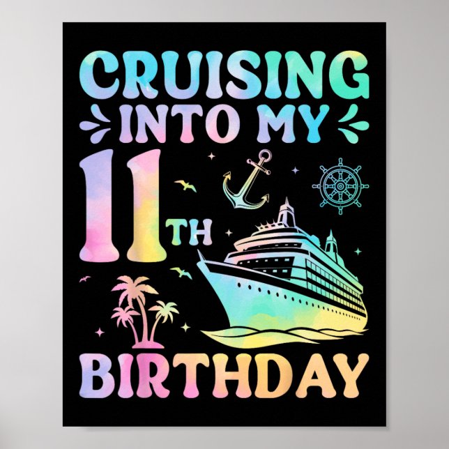 Seglar in på min 11-års födelsedags semesterresa 1 poster (Framsidan)