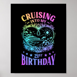 Seglar in på min 21-års födelsedags kryssning poster