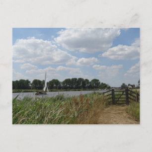 Seglar på Norfolk Broads vykort