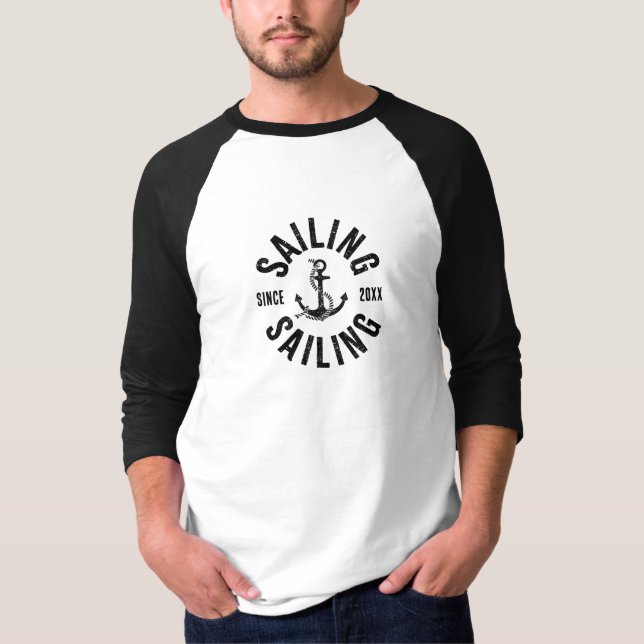 Seglar sedan 20XX Personlig T-Shirt (Framsida)