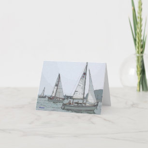 Seglar--tänkande av dig kort