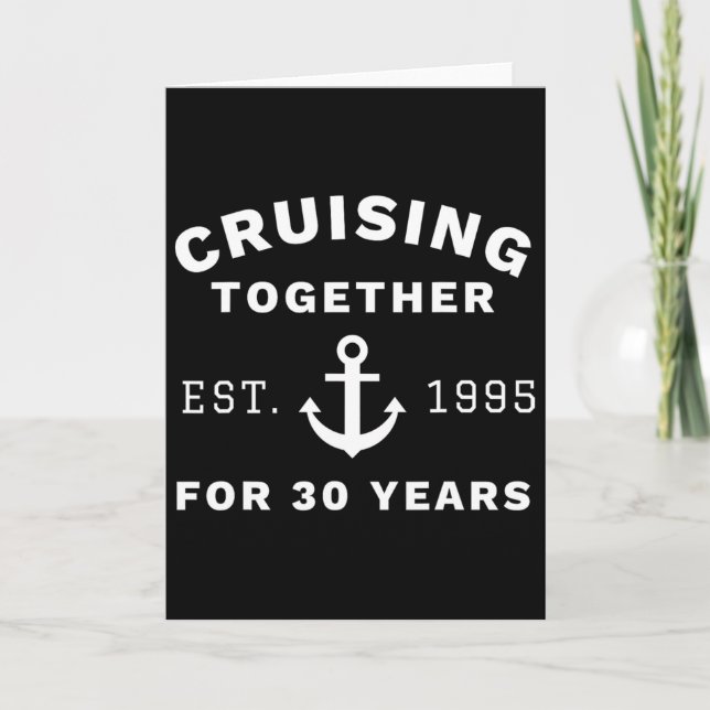 Seglar Tillsammans i 30 år 1995 års jubileumskryss Kort (Framsida)