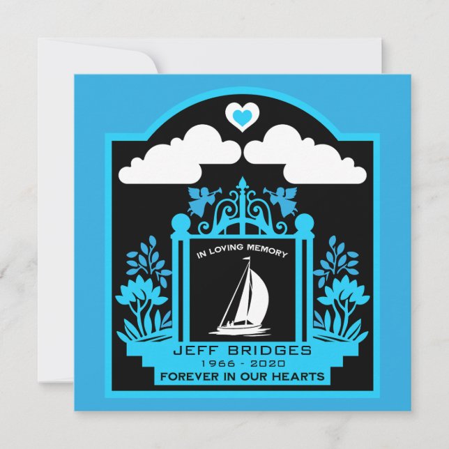 Seglare | Begravningsminne för seglare Kort (Framsida)