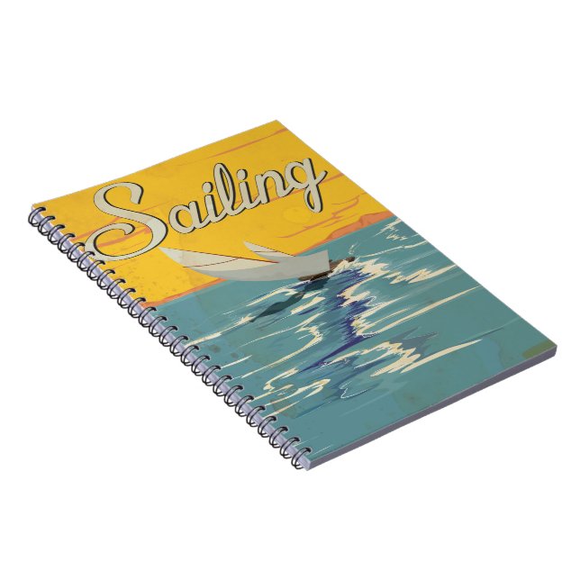 Segling Anteckningsbok Med Spiral (Högra Sidan)