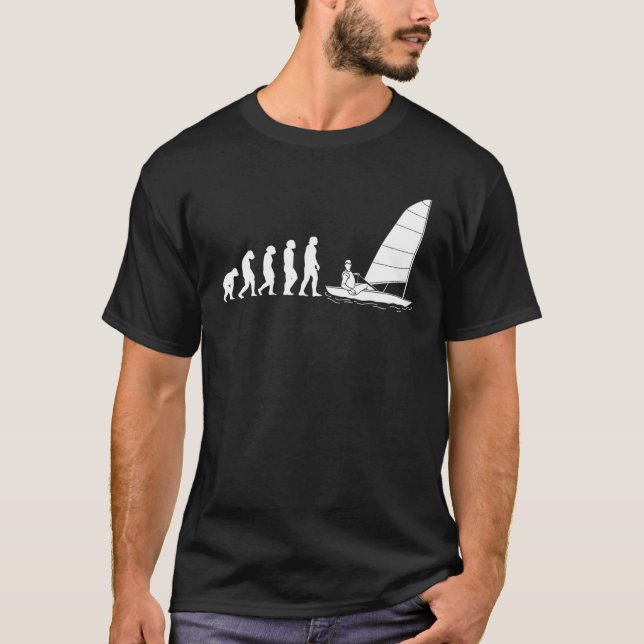 Segling av segelinger EVOLUTION Sailing Segelbåt S T Shirt (Framsida)