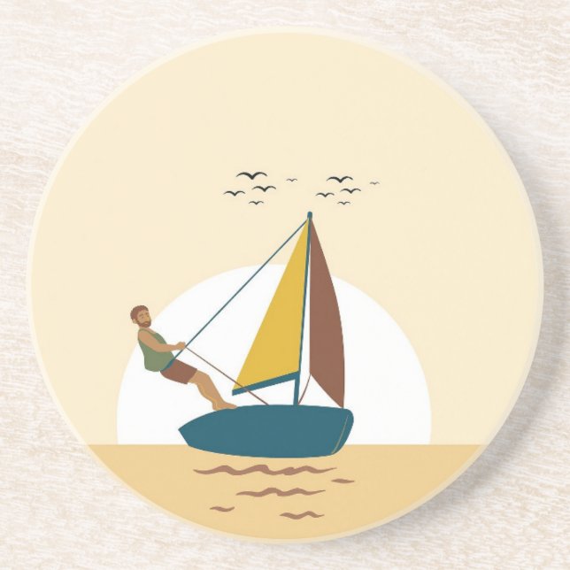 Segling Äventyr Underlägg (Framsidan)