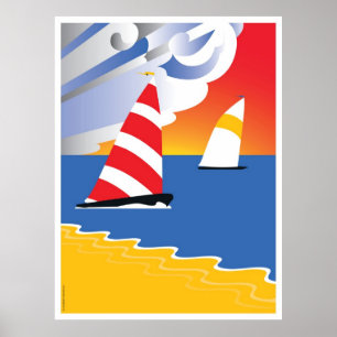 Segling före Vinden Poster