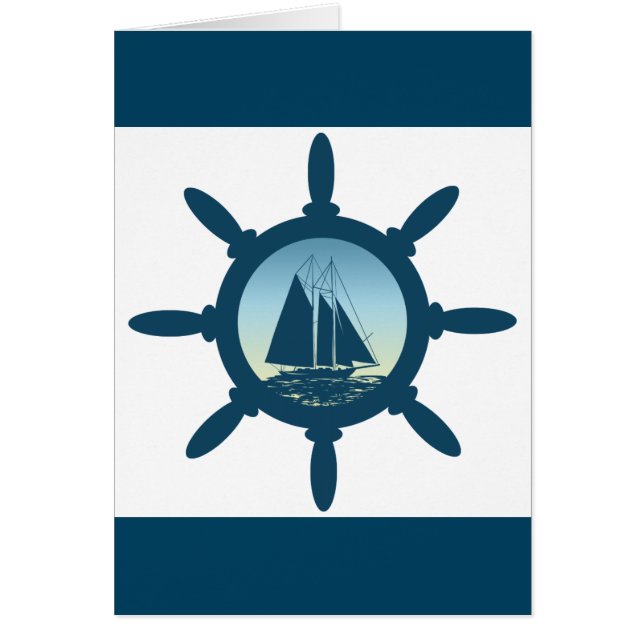 Segling Hälsningskort (Framsidan)