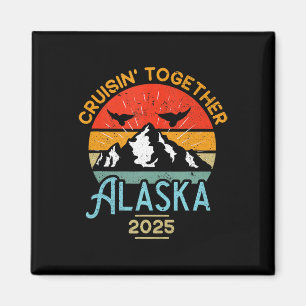 Segling i Alaska Tillsammans 2025 Kryssning Semest Magnet