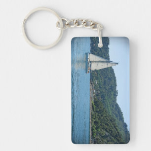 Segling i den italienska Riviera Keychain