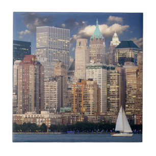 Segling i Hudsonfloden i New York Kakelplatta