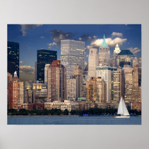 Segling i Hudsonfloden i New York Poster