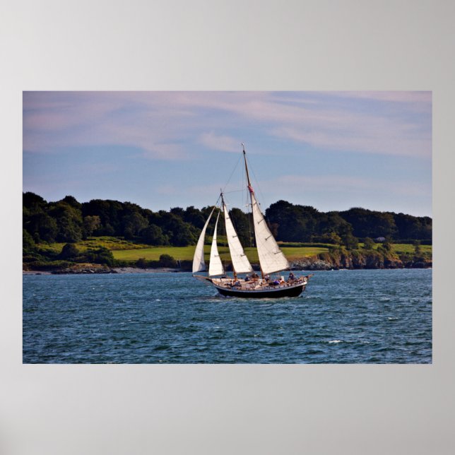 Segling i Newport, Rhode Island, USA Poster (Framsidan)