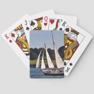 Segling i Newport, Rhode Island, USA Spelkort