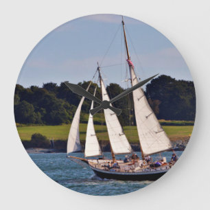 Segling i Newport, Rhode Island, USA Stor Klocka