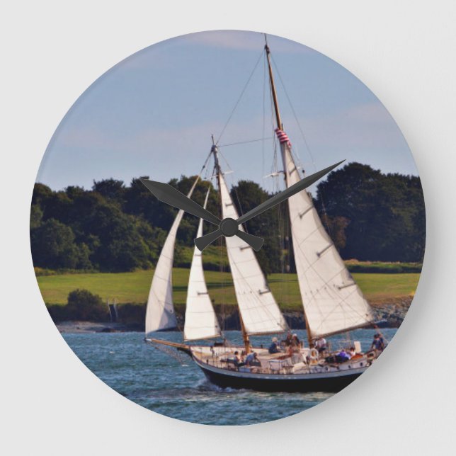 Segling i Newport, Rhode Island, USA Stor Klocka (Framsida)