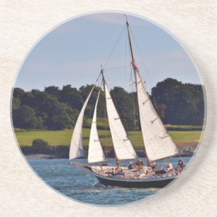 Segling i Newport, Rhode Island, USA Underlägg Sandsten