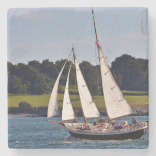 Segling i Newport, Rhode Island, USA Underlägg Sten