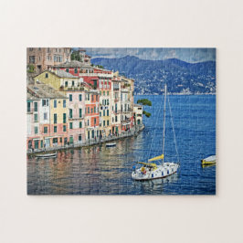 Segling i Portofino-Italien-Helgdag-11 x 14-252 pc Pussel